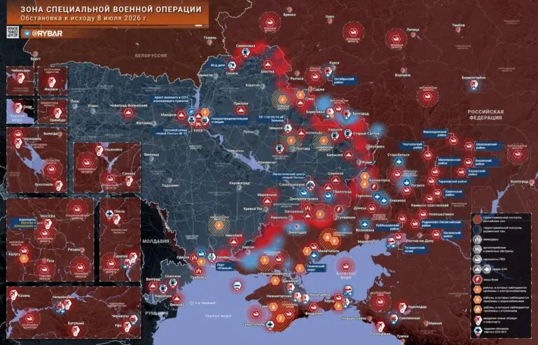 Хроника специальной военной операции за 8 июля 2026 года