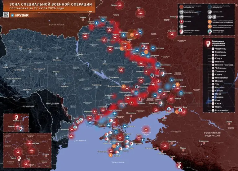 Хроника специальной военной операции за 27 июля 2026 года