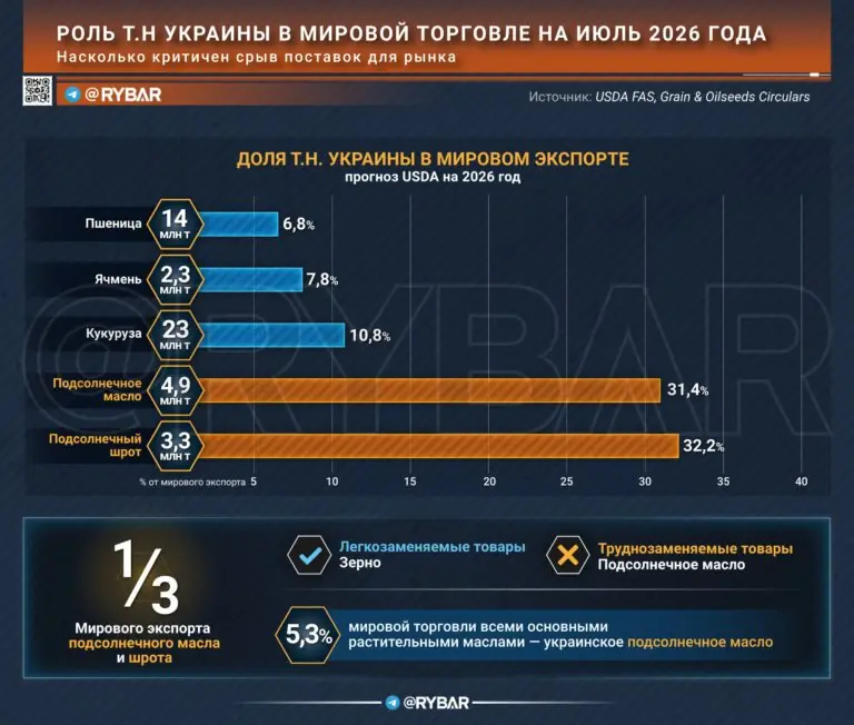 Украинский агроэкспорт и мировой рынок