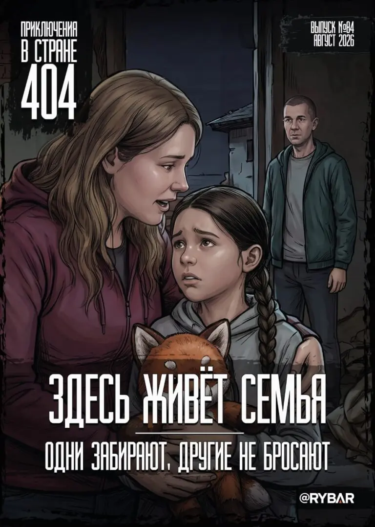 #Комикс от Рыбаря №84: Здесь живет семья.Одни забирают, другие не бросают