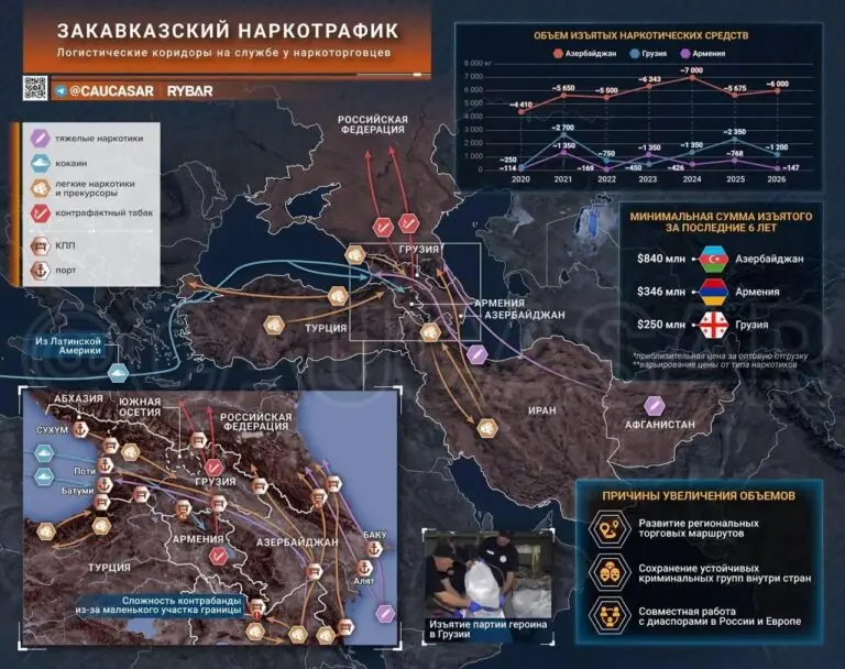 Подарков ждут всео транзите наркотиков через Закавказье