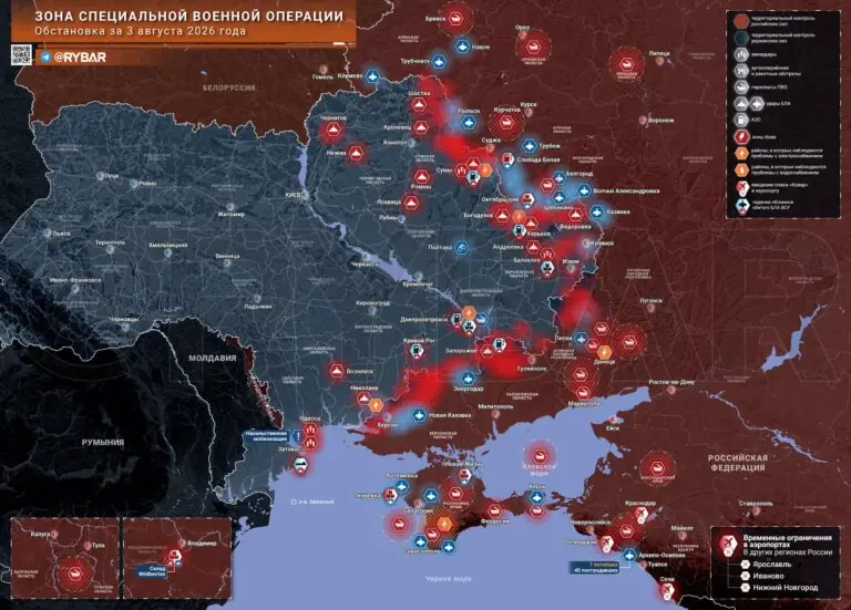 Хроника специальной военной операции за 3 августа 2026 года