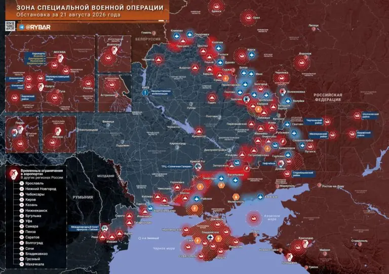 Хроника специальной военной операции за 21 августа 2026 года