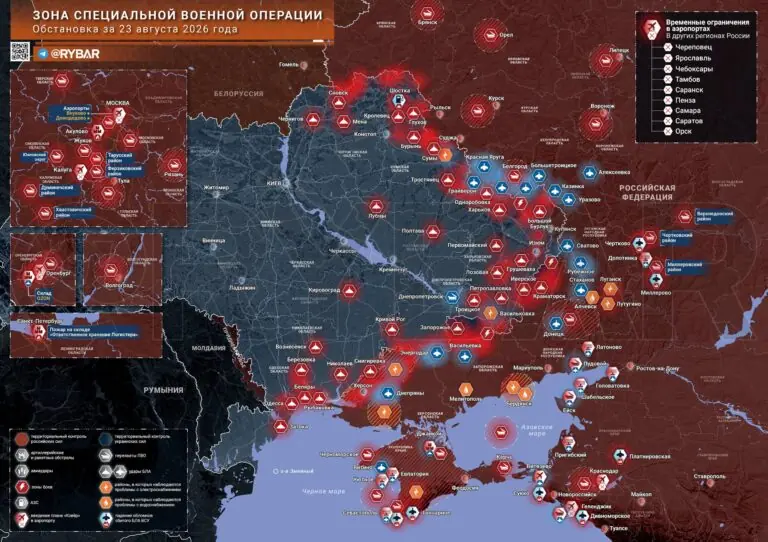 Хроника специальной военной операции за 23 августа 2026 года