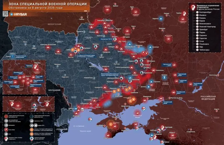 Хроника специальной военной операции за 8 августа 2026 года