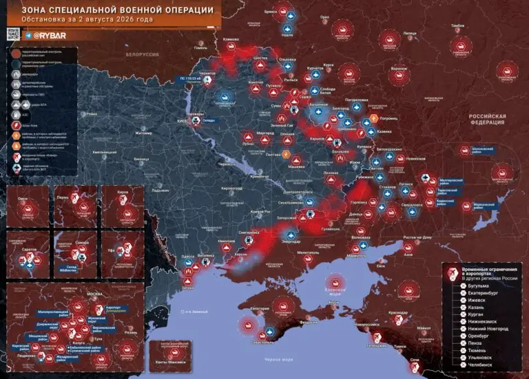 Хроника специальной военной операции за 2 августа 2026 года