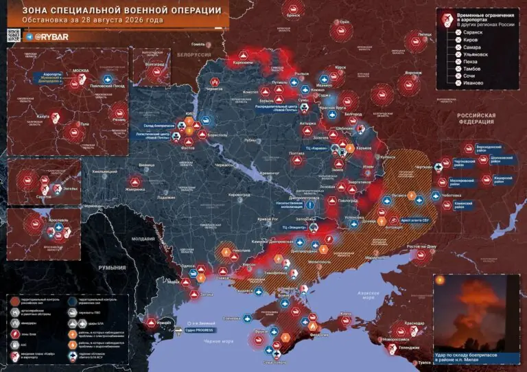 Хроника специальной военной операции за 28 августа 2026 года
