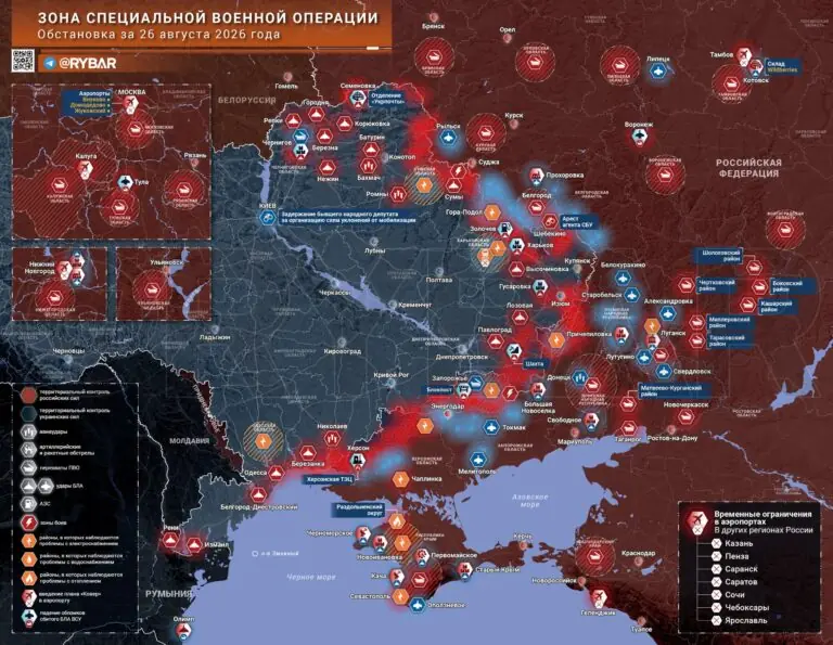 Хроника специальной военной операции за 26 августа 2026 года
