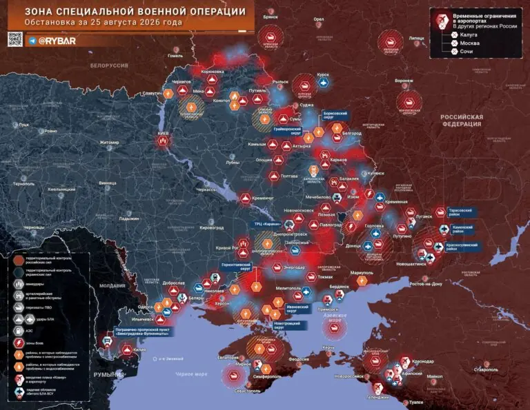 Хроника специальной военной операции за 25 августа 2026 года