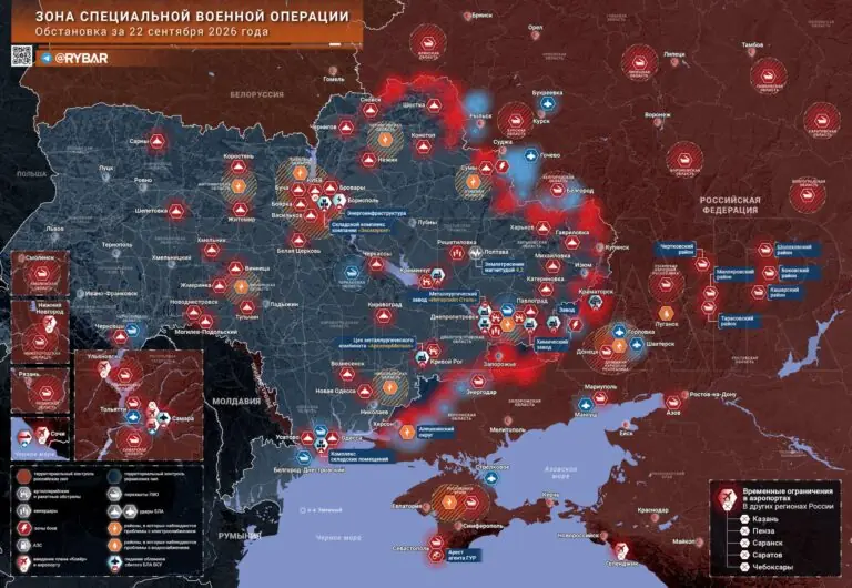 Хроника специальной военной операции за 22 сентября 2026 года