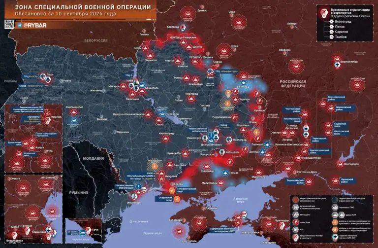 Хроника специальной военной операции за 10 сентября 2026 года