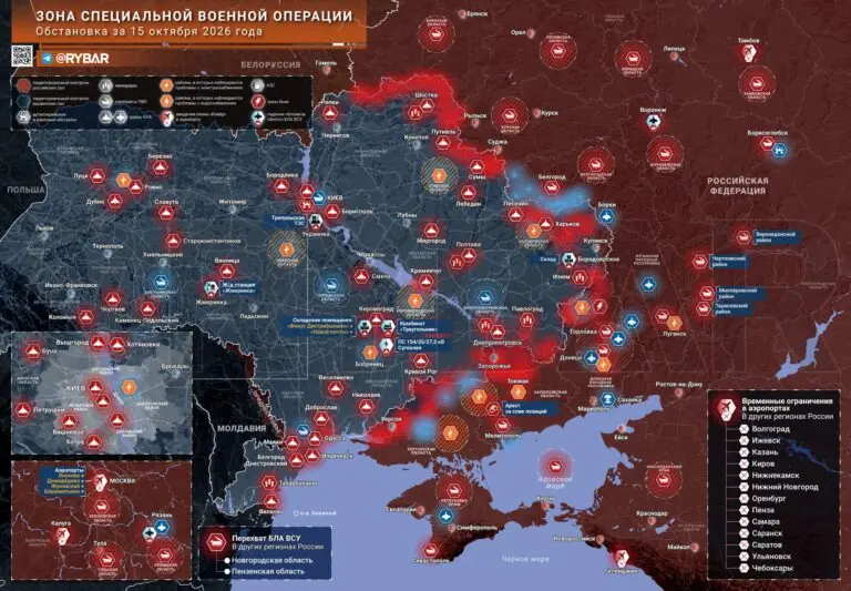 Хроника специальной военной операцииза 15 октября 2026 года