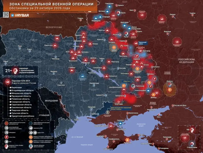 Хроника специальной военной операции за 29 октября 2026 года