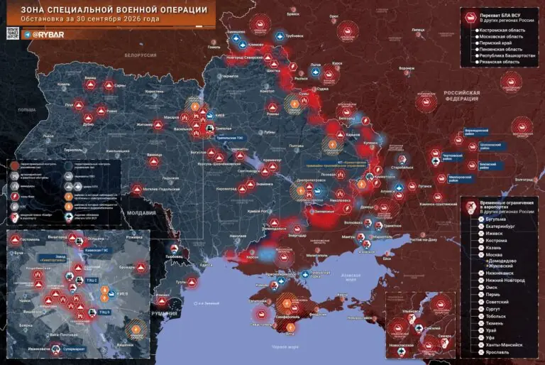 Хроника специальной военной операции за 30 сентября 2026 года