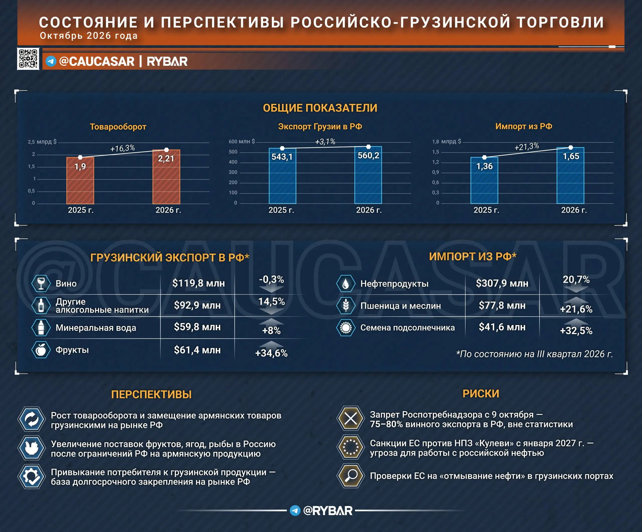Торговля развивается. Экономические связи России и Грузии расширяются