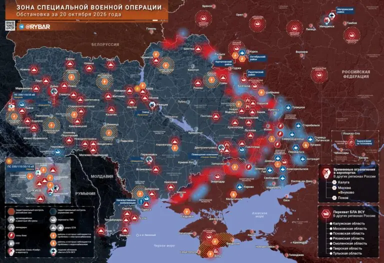 Хроника специальной военной операции за 20 октября 2026 года