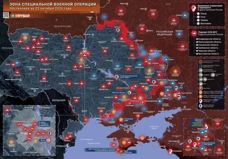 Хроника специальной военной операции за 22 октября 2026 года