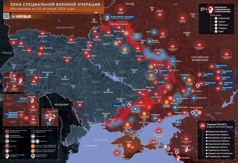 Хроника специальной военной операции за 24 октября 2026 года